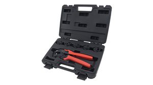 Quick Interchangeable Ratchet Crimping Tool Coaxial Cable Installation Kit, 220mm